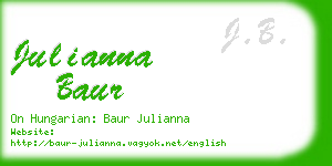 julianna baur business card